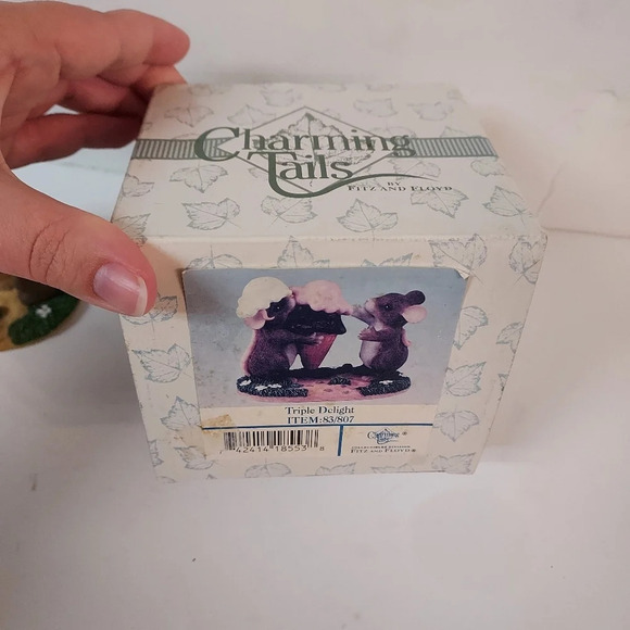Fitz and Floyd Charming Tails Triple Delight - In Original Box - Picture 8 of 9
